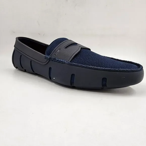 SWIMS Penny Loafer Shoes Men's 12 Navy Slip-On Nylon Mesh Upper Water Comfort - Picture 14 of 15